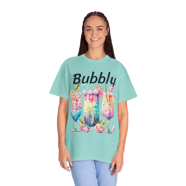 Bubbly Plus Size Woman Garment-Dyed T-shirt