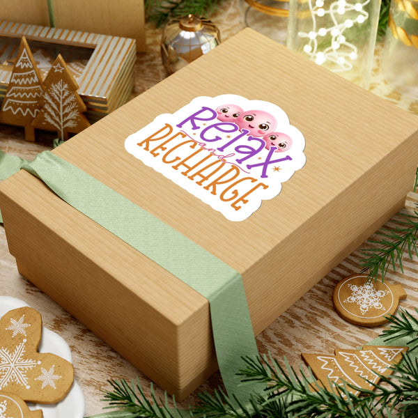 Relax And Recharge Kiss-Cut Stickers