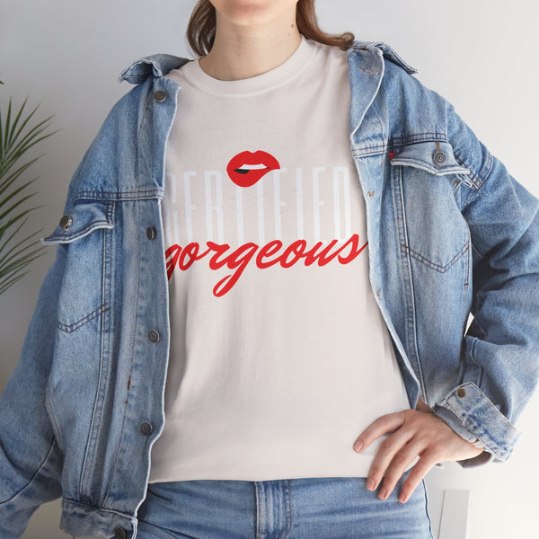 Certified Gorgeous Plus Size Women Heavy Cotton Tee
