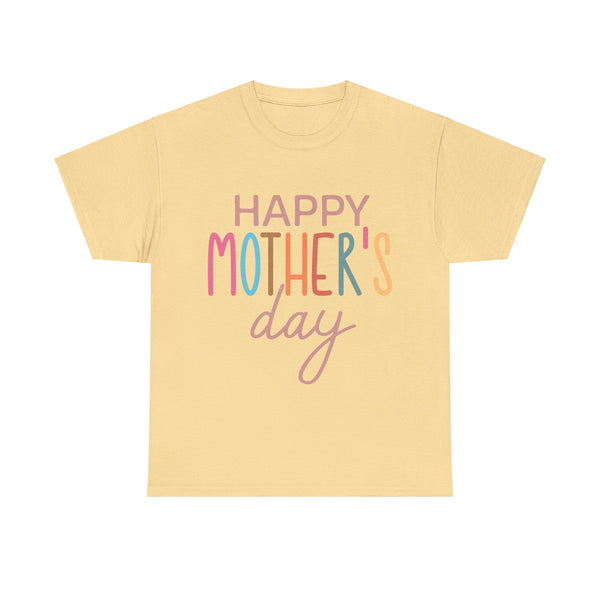 "Happy Mother's Day" Plus Size Women Heavy Cotton Tee T-Shirt