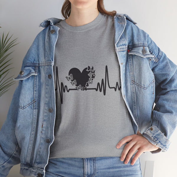 Love is Life Line Plus Size Women Heavy Cotton Tee