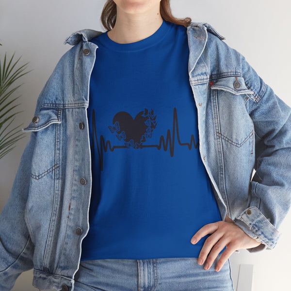 Love is Life Line Plus Size Women Heavy Cotton Tee