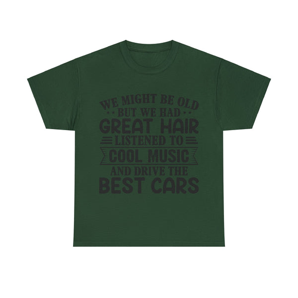 "We Might Be Old" of Empress Plus Size Women Heavy Cotton Tee