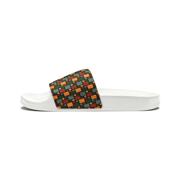 Two Tone Rasta Women's PU Slide Sandals