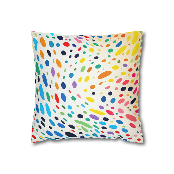 Spawn Polka Dots Spun Polyester Square Pillowcase
