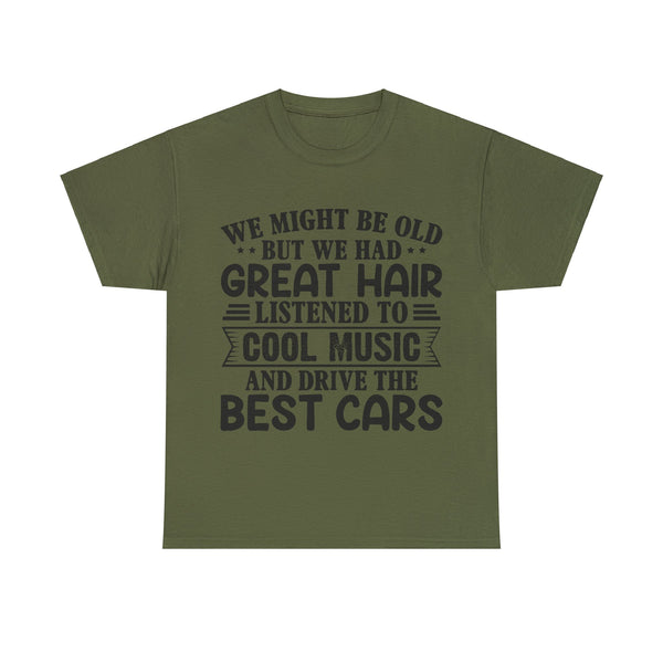 "We Might Be Old" of Empress Plus Size Women Heavy Cotton Tee