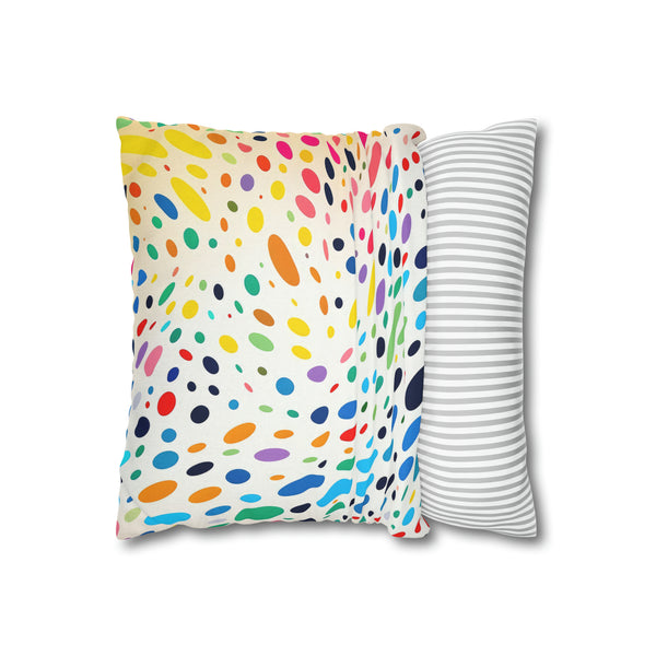 Spawn Polka Dots Spun Polyester Square Pillowcase