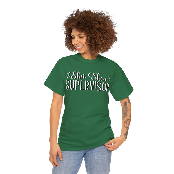 Sh*t Show Supervisor Plus Size Women Heavy Cotton Tee