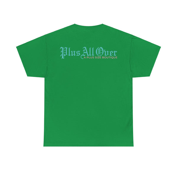 "Plus All Over" Plus Size Women Heavy Cotton Tee T-shirt