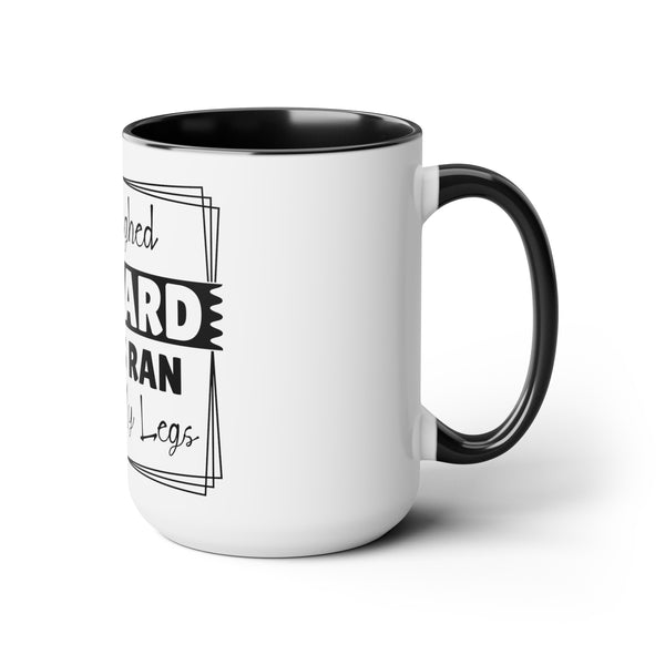 "I Laughed So Hard Tears Ran Down My Legs" Mother's Day Two-Tone Coffee Mugs Cup, 15oz