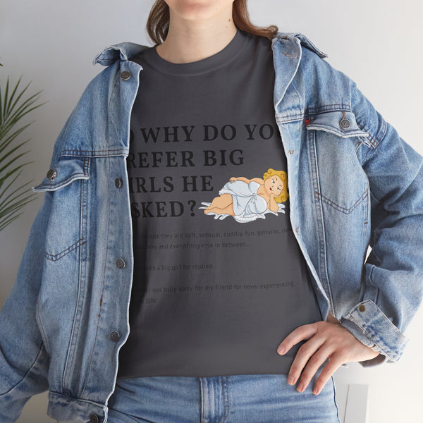 Why Big Girls Plus Size Women Heavy Cotton Tee