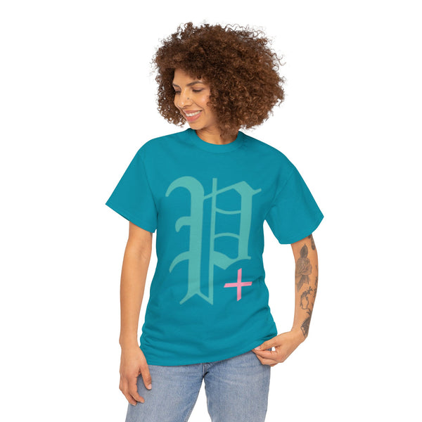 "Plus All Over" Plus Size Women Heavy Cotton Tee T-shirt