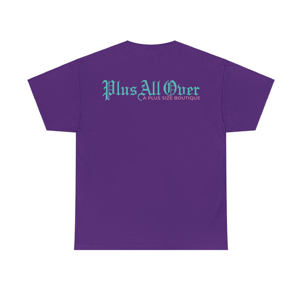 "Plus All Over" Plus Size Women Heavy Cotton Tee T-shirt