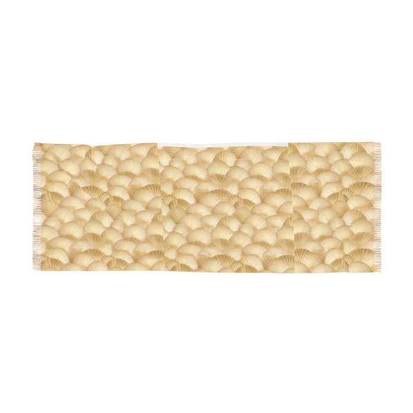 Gold Shells Light Woman Scarf
