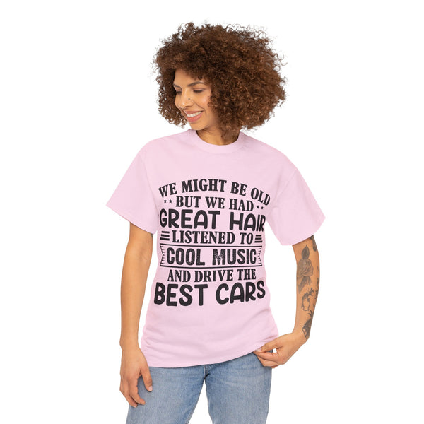 "We Might Be Old" of Empress Plus Size Women Heavy Cotton Tee