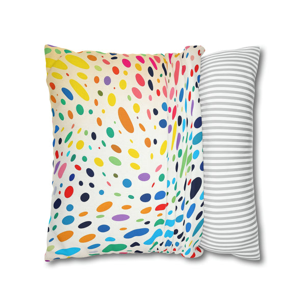 Spawn Polka Dots Spun Polyester Square Pillowcase