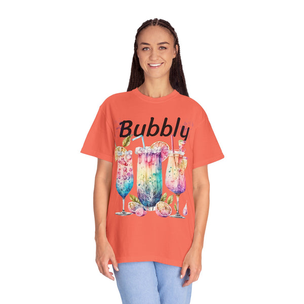Bubbly Plus Size Woman Garment-Dyed T-shirt