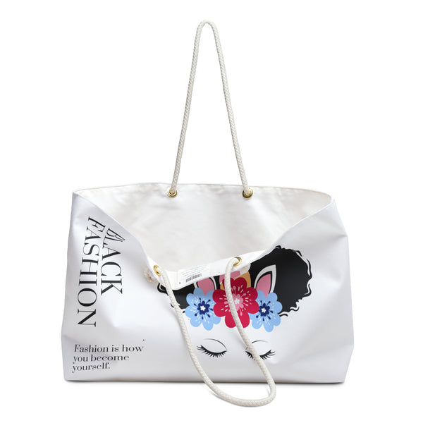Black Fashion Weekender Tote Bag: Your Stylish Travel Companion