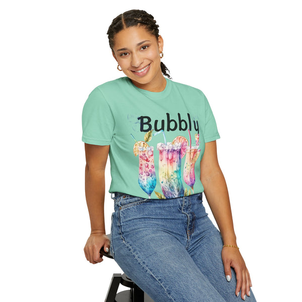 Bubbly Plus Size Woman Garment-Dyed T-shirt