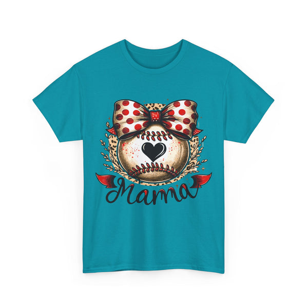 "Baseball Mama" Plus Size Women Heavy Cotton Tee T-Shirt