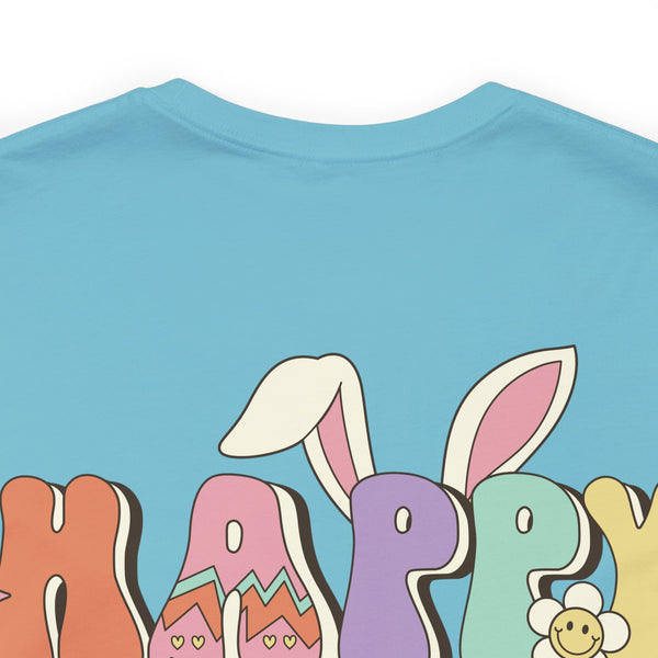 Happy Easter Plus Size Woman Jersey Short Sleeve Tee T-Shirt