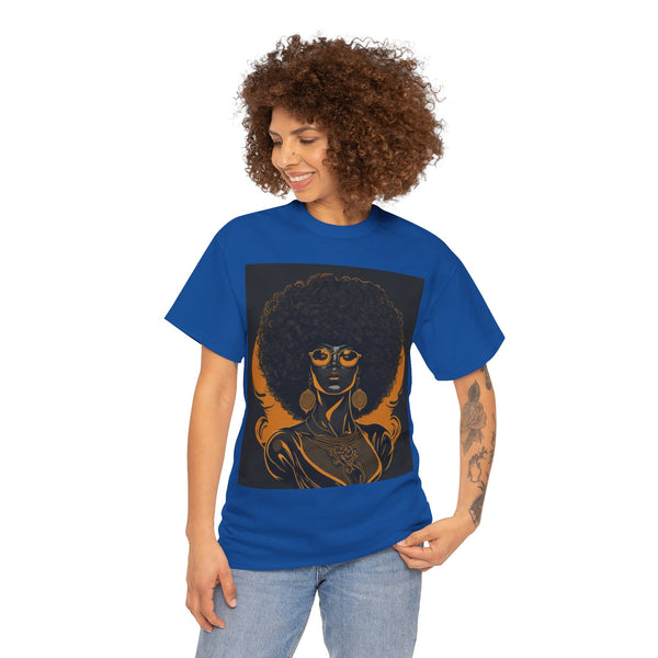 "Black Women" Woman Crewneck T-Shirt: Focus on the Good - Unisex Heavy Cotton Tee