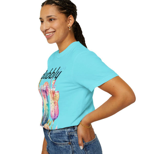 Bubbly Plus Size Woman Garment-Dyed T-shirt