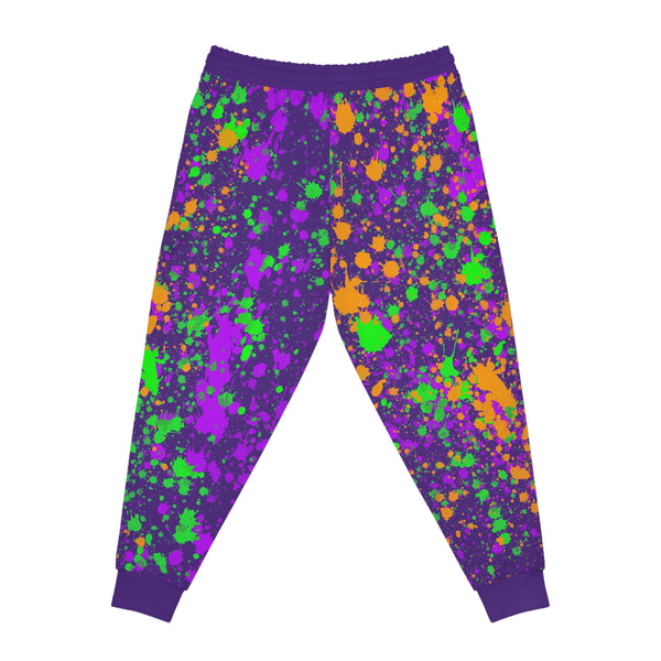 Purple Splash Athletic Woman Joggers