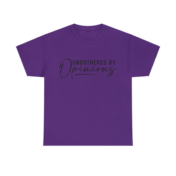 "Unbothered By Opinions" Plus Size Women Heavy Cotton Tee