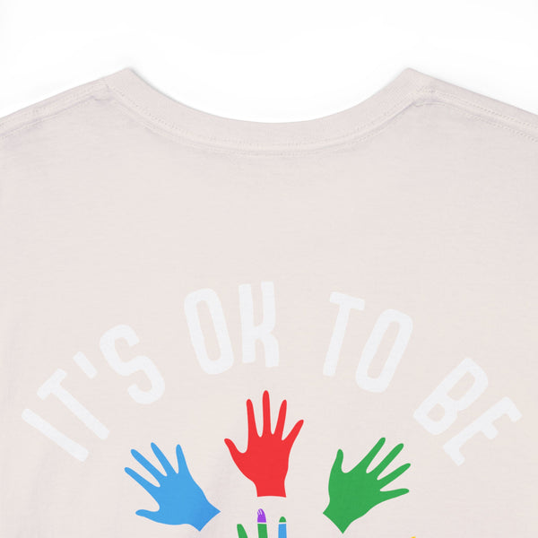 Autism Awareness "Be Kind" Plus Size Women Heavy Cotton Tee