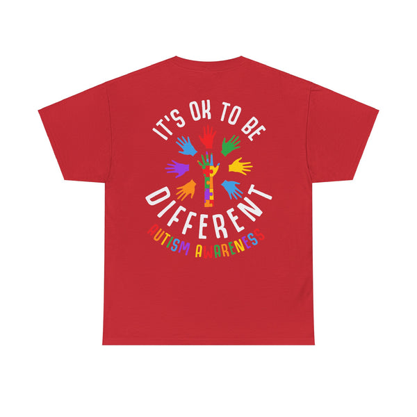Autism Awareness "Be Kind" Plus Size Women Heavy Cotton Tee