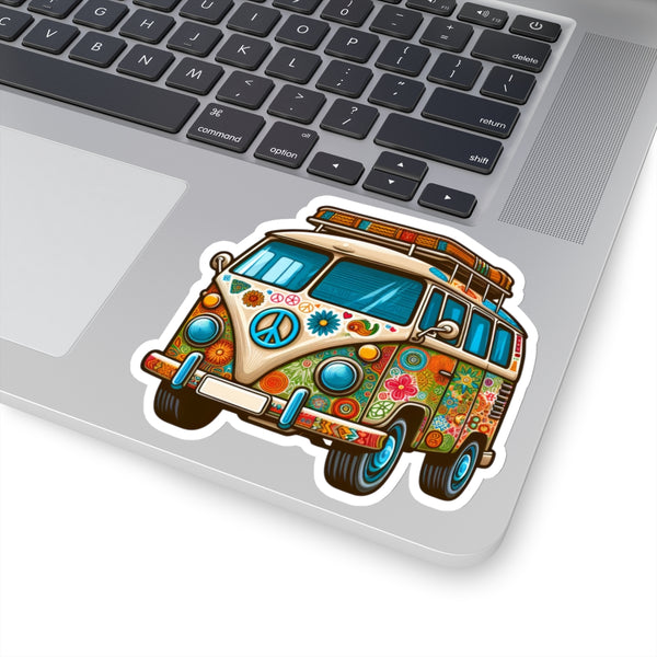 Hippie Van Kiss-Cut Stickers