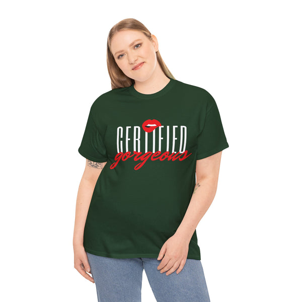 Certified Gorgeous Plus Size Women Heavy Cotton Tee