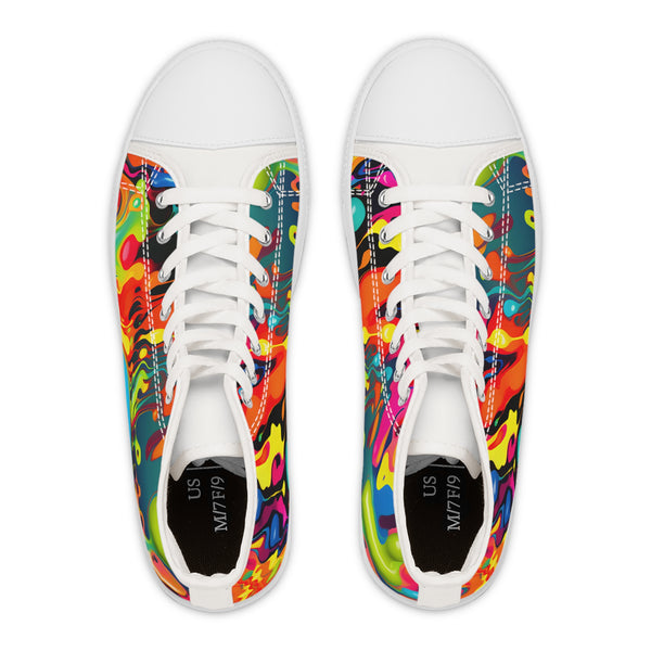 Graffiti Women's High Top Sneakers