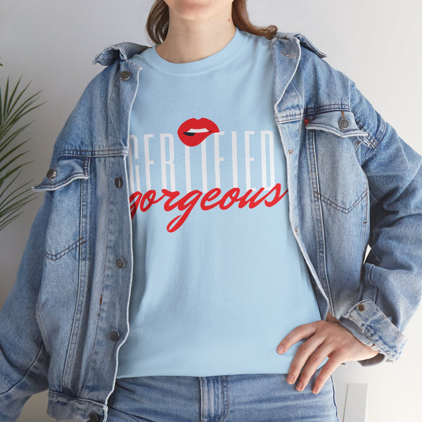 Certified Gorgeous Plus Size Women Heavy Cotton Tee