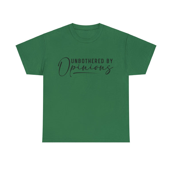 "Unbothered By Opinions" Plus Size Women Heavy Cotton Tee