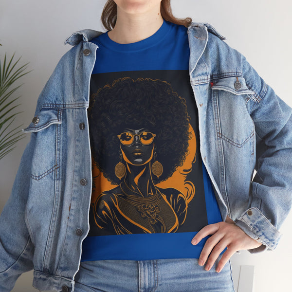 "Black Women" Woman Crewneck T-Shirt: Focus on the Good - Unisex Heavy Cotton Tee