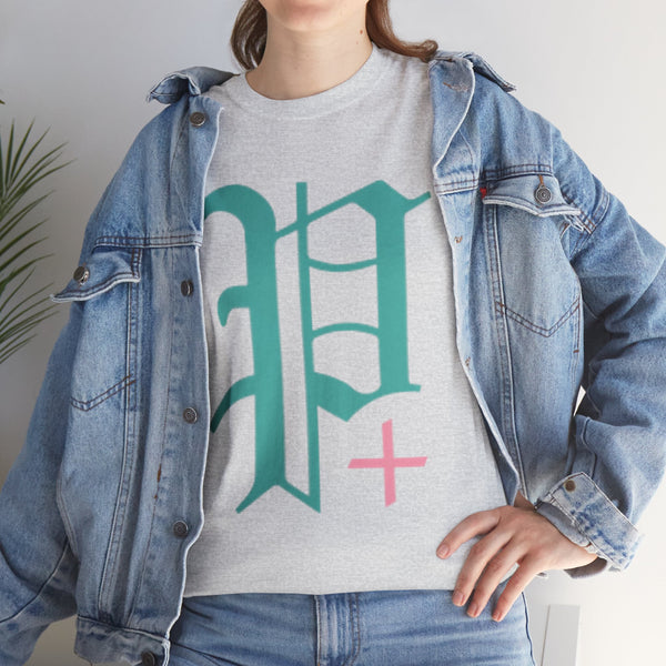 "Plus All Over" Plus Size Women Heavy Cotton Tee T-shirt