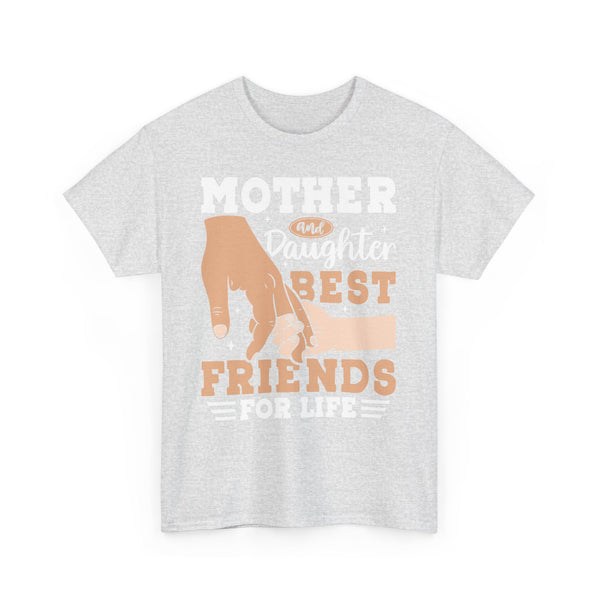 "Mom & Daughter Best Friends" Plus Size Women Heavy Cotton Tee T-Shirt