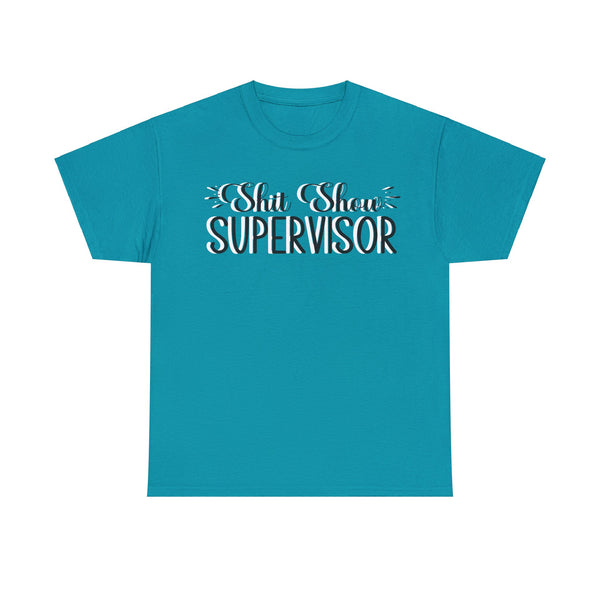 Sh*t Show Supervisor Plus Size Women Heavy Cotton Tee
