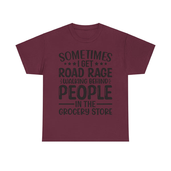"Sometimes I get Road Rage" Plus Size Women Heavy Cotton Tee