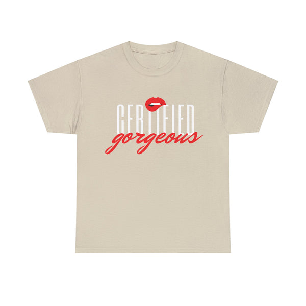 Certified Gorgeous Plus Size Women Heavy Cotton Tee