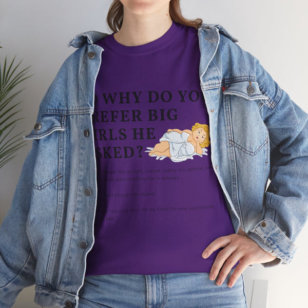 Why Big Girls Plus Size Women Heavy Cotton Tee