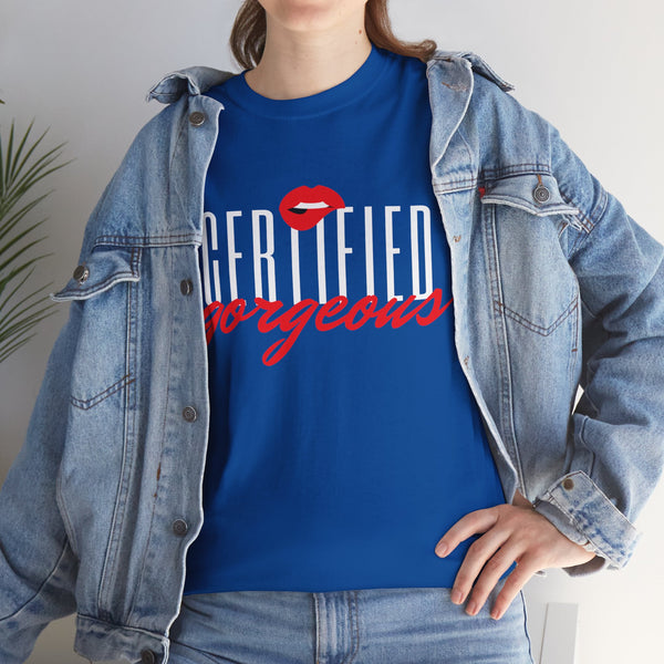 Certified Gorgeous Plus Size Women Heavy Cotton Tee