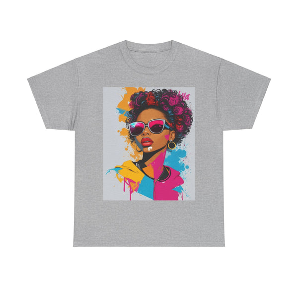 "Black Women" Woman Crewneck T-Shirt: Focus on the Good - Unisex Heavy Cotton Tee