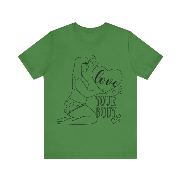 Body Positive Plus Size Woman Jersey Short Sleeve Tee T-Shirt