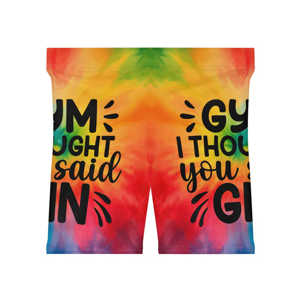 "Gym I Thought Your Said Gin" Women's Biker Shorts