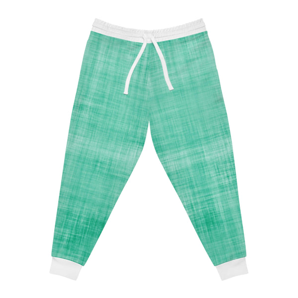 Teal Denim Athletic Woman Joggers