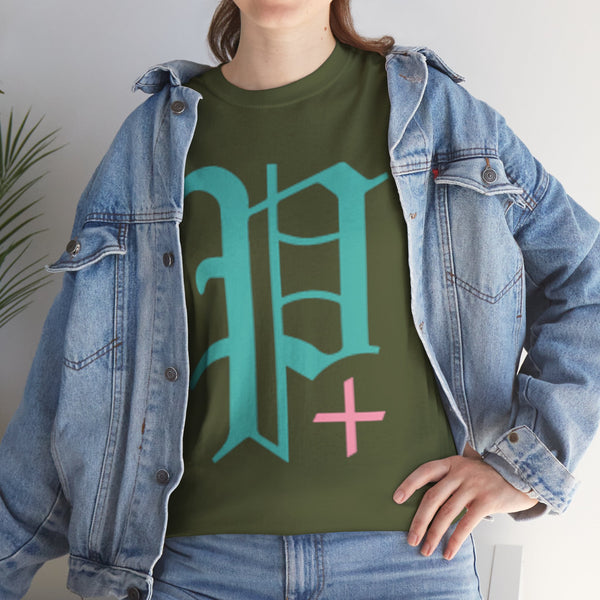 "Plus All Over" Plus Size Women Heavy Cotton Tee T-shirt
