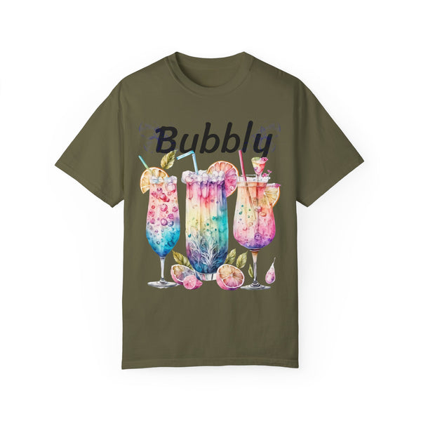 Bubbly Plus Size Woman Garment-Dyed T-shirt